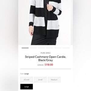 ( Pure Amici Cardigan ) Absolutely the softest most beautiful 100% Cashmere.